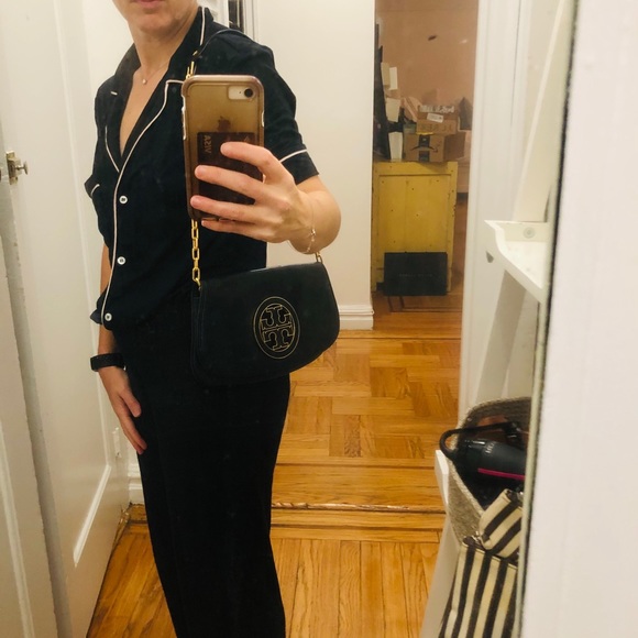 TORY BURCH Navy Leather Handbag - Picture 6 of 7